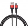 Кабель REXANT USB-A – Type-C, 5А, 50Вт, 1м, в черной нейлоновой оплетке 18-7066