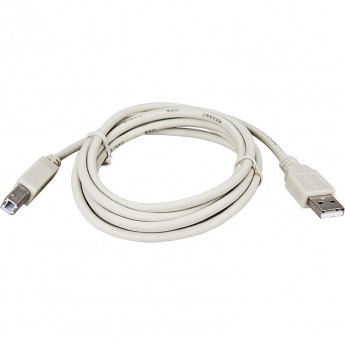 Кабель USB REXANT (штекер USB B - штекер USB A) 3 метра, серый