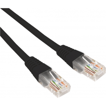 Патч-корд REXANT U/UTP 6, RJ45-RJ45, неэкранированный, 26AWG, LSZH, черный, 3 м