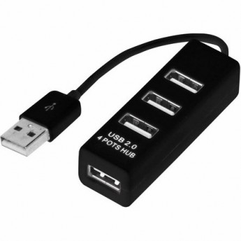 Разветвитель REXANT USB на 4 порта черный