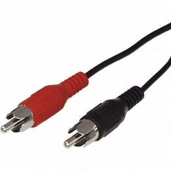 Шнур REXANT 2 RCA - 2 RCA 1 м черный