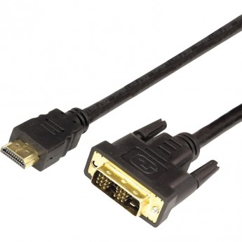 Шнур REXANT HDMI - DVI-D, 10м, gold, с фильтрами