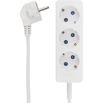 Удлинитель REXANT STANDARD 3 гнезда, 5м, 3х1,0мм², с/з, белый
